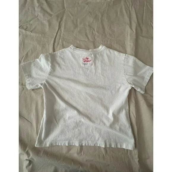 Zara Kids Girls Strawberry Print T-Shirt White Short Sleeve Size 8-9 Cute Tee - Picture 6 of 14